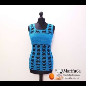 Как связать топ крючком для девочки фото и видео