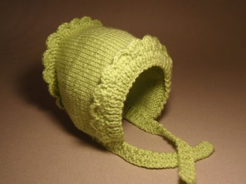 Шапочки для новорожденных от 0 до 3 месяцев спицами для начинающих с описанием