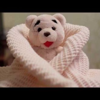 Детский плед для новорожденного крючком