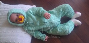 Мастер-класс по вязанию комбинезона на молнии с капюшоном