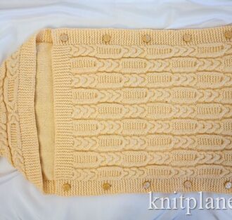 Конверт для новорожденного спицами