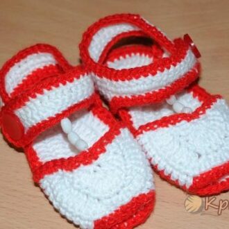 Детские босоножки крючком (фото мастер-класс)