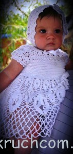 Вязание для крестин крючком — подборки, модели, фото