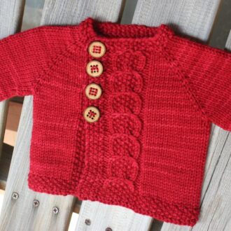 Как связать кофточку для новорожденного спицами