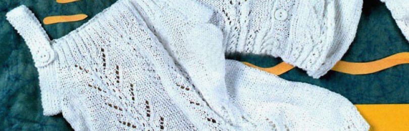 Вязание костюмчика для новорожденного спицами — видео урок с описанием