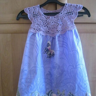 Кокетка для детского платья крючком: схемы с фото и видео