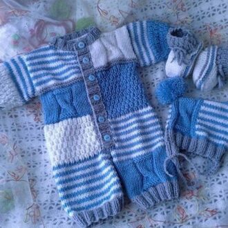 Комбинезон для новорожденных по схеме с описанием и видео мк