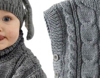 Как связать безрукавку для новорожденного спицами — видео для начинающих