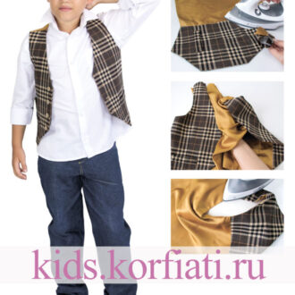 Как сшить детский жилет — мастер-класс Анастасии Корфиати