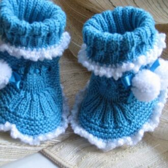 Вязание детских пинеток спицами для самых маленьких: схемы