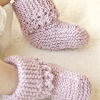 Пинетки спицами для новорожденных схемы и описание