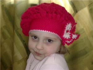 Детский берет крючком: схемы и пошаговое описание вязания детского берета крючком