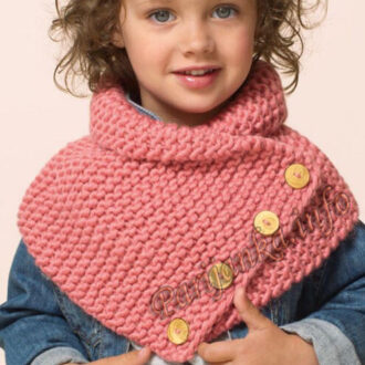 Снуд спицами детский (схемы вязания с описанием)