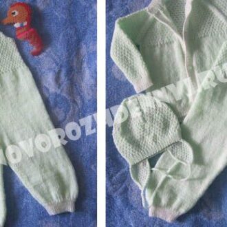 Ползунки спицами для новорожденного, как связать