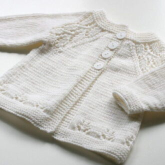 Кофточка для девочки спицами реглан сверху