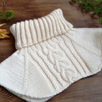 Как связать манишку для ребенка спицами?