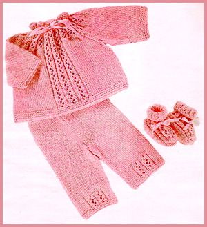 Вязаные костюмы для новорождённых: до 3 месяцев, до 1 года, описание работ для начинающих