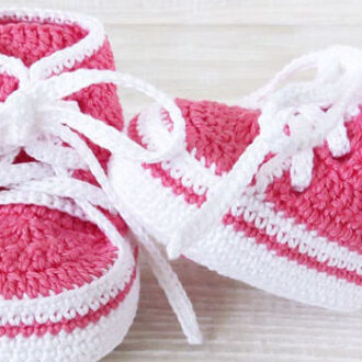 Пинетки-кеды крючком: пошаговое описание с фото, схемы, видео