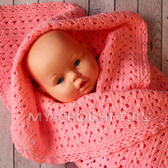 Детский плед крючком, мастер-класс для начинающих