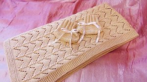 Детский плед спицами: простые схемы, узоры и описание вязания своими руками