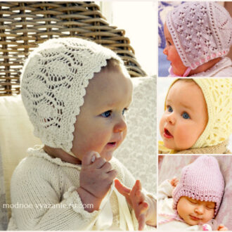 Шапочка для младенца спицами — Modnoe Vyazanie