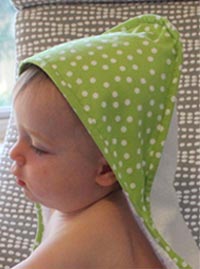 Полотенце уголок для купания своими руками