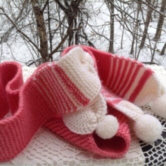 Шарф спицами с описанием