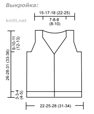 Вязаный жилет для ребенка 1