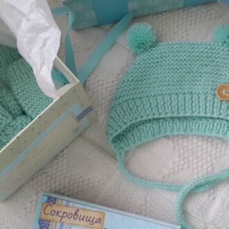 Как связать чепчик для новорожденного спицами