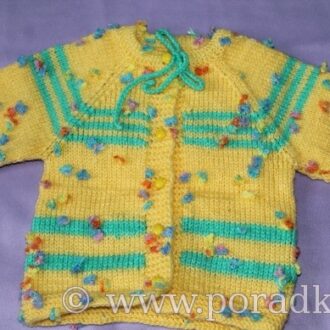 Кофточка для ребенка: реглан снизу спицами — Женский сайт Порадка