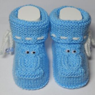 Как вязать пинетки спицами