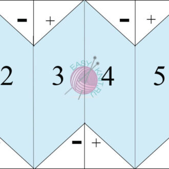 Детская шапочка с мысиком вязанием поперек